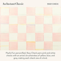 Medium Enamel Canister, Kitchen Storage Container for Flour and Sugar, 1.42 Liters, Pink-and-White Rosy Check