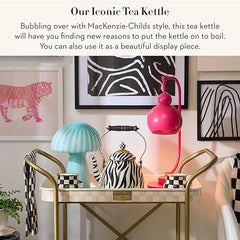 Enamel Tea Kettle, Cute Tea Kettle for Stovetop, 2 Quarts, Zebra