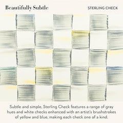 Medium Enamel Canister, Kitchen Storage Container for Flour and Sugar, 1.42 Liters, Grey-and-White Sterling Check