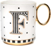 My Mug, Decorative Ceramic Coffee Mug with Handle,F