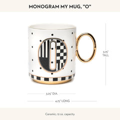 My Mug, Decorative Ceramic Coffee Mug with Handle,O