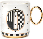 My Mug, Decorative Ceramic Coffee Mug with Handle,O