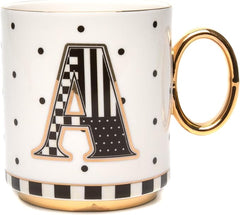 My Mug, Decorative Ceramic Coffee Mug with Handle, A