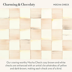 Three-Tier Sweet Stand, Tiered Serving-Tray Stand, Brown-and-White Mocha Check