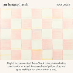 Enamel Whistling Tea Kettle, Decorative Teapot, Pink-and-White Rosy Check