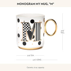My Mug, Decorative Ceramic Coffee Mug with Handle,M