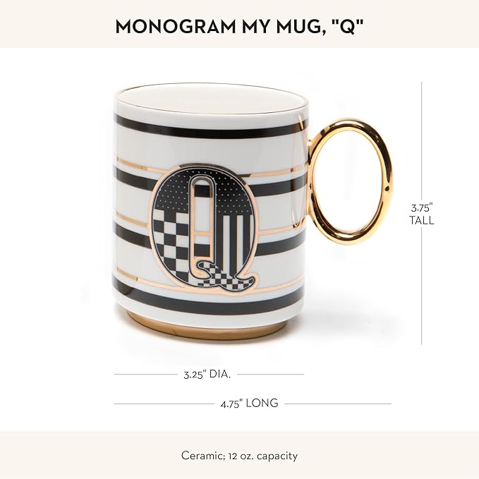 My Mug, Decorative Ceramic Coffee Mug with Handle,Q