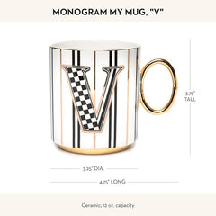 My Mug, Decorative Ceramic Coffee Mug with Handle,V