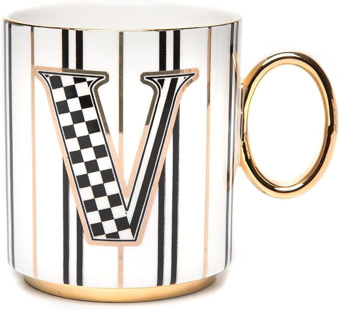 My Mug, Decorative Ceramic Coffee Mug with Handle,V