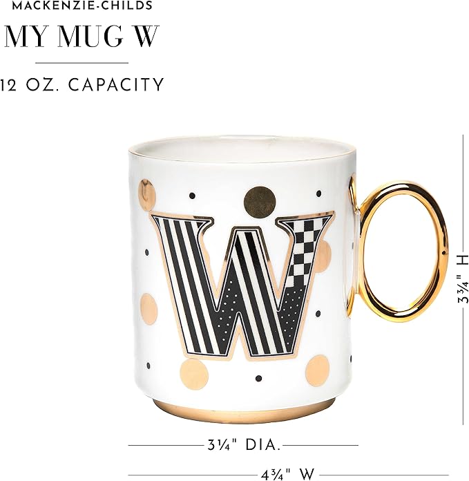 My Mug, Decorative Ceramic Coffee Mug with Handle,W